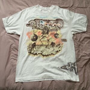 Travis Scott White Graphic Tee